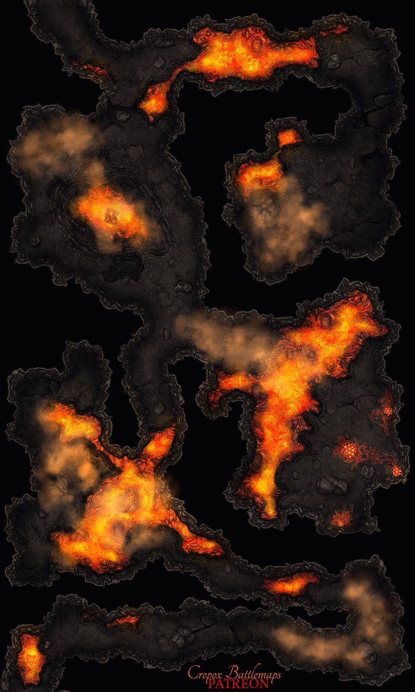 Deep Underground 30x50 (lava variation)