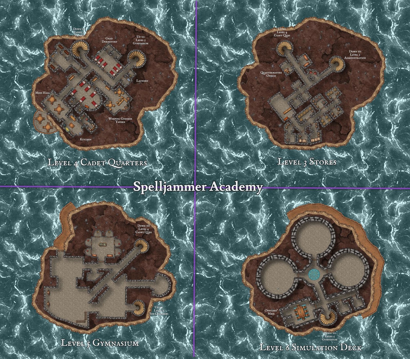 Spelljammer Academy, Cadet Floors