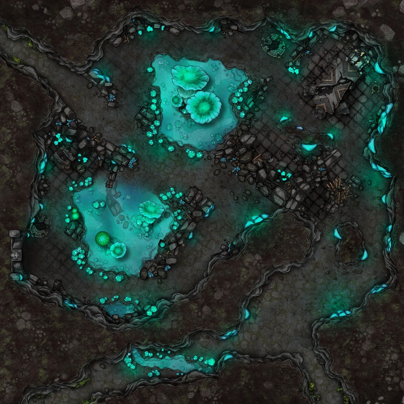 Underground - Mushroom Sanctuary / Dwarven Ruins
