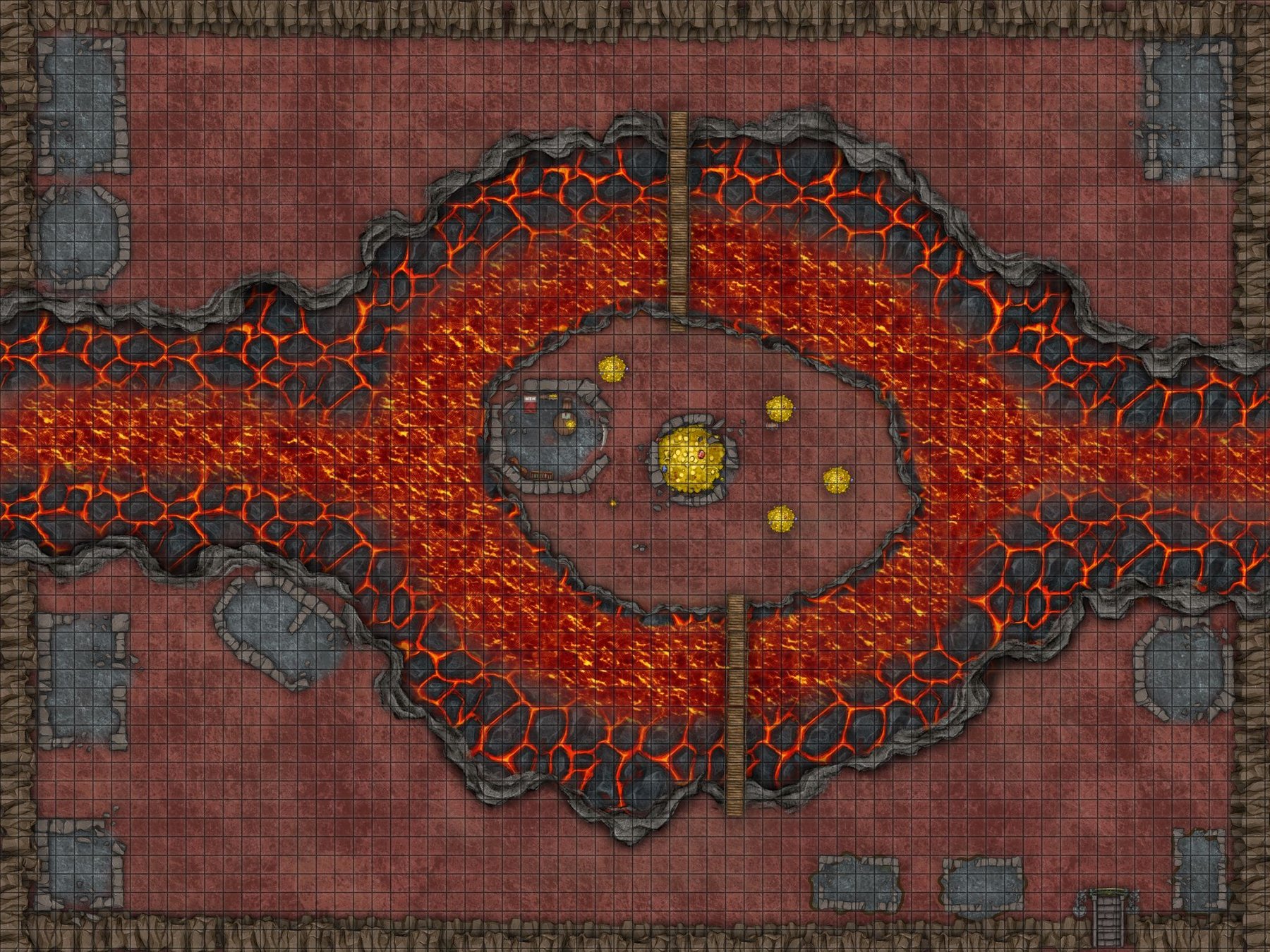 Red Dragon Volcano Lair