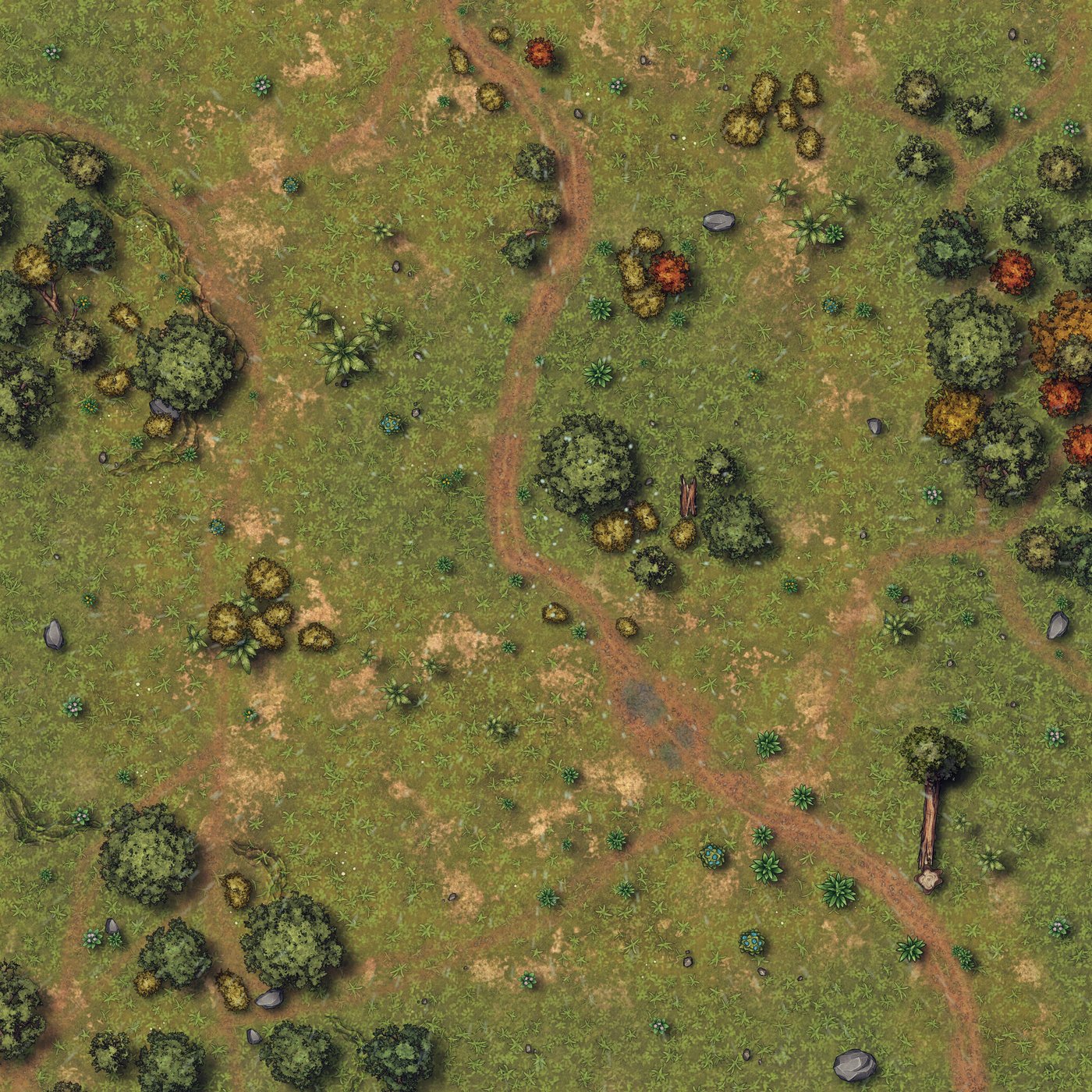 Grassland map (Griddless)