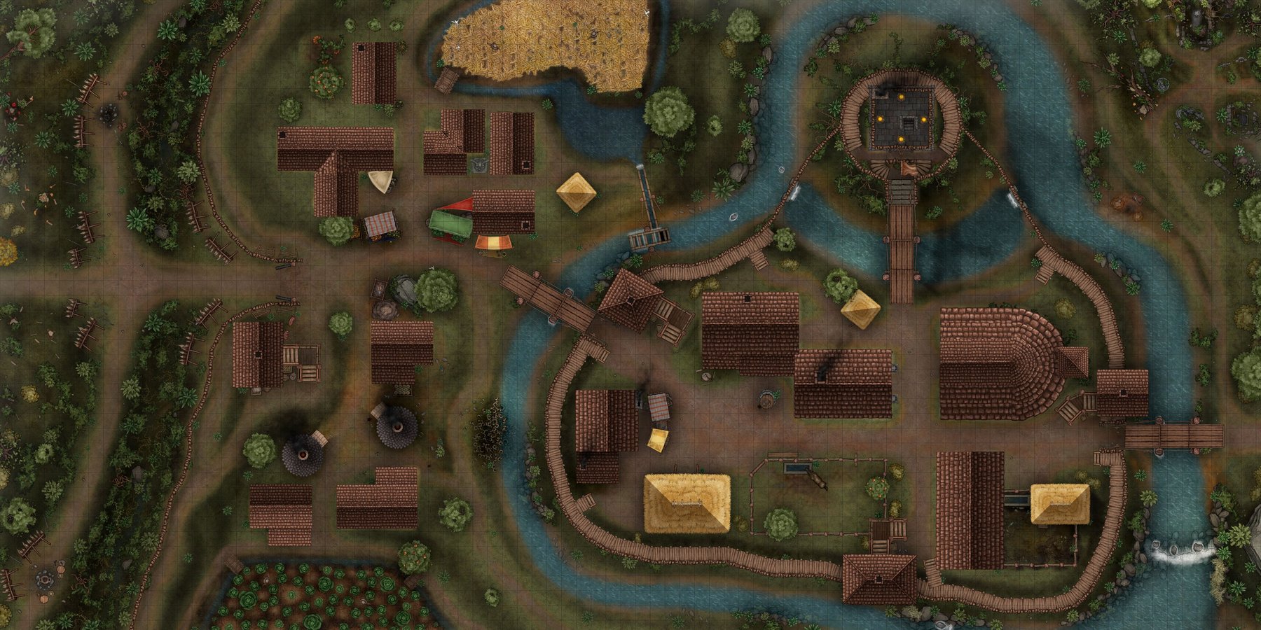 Motte Castle Village Map - 2nd Floor
