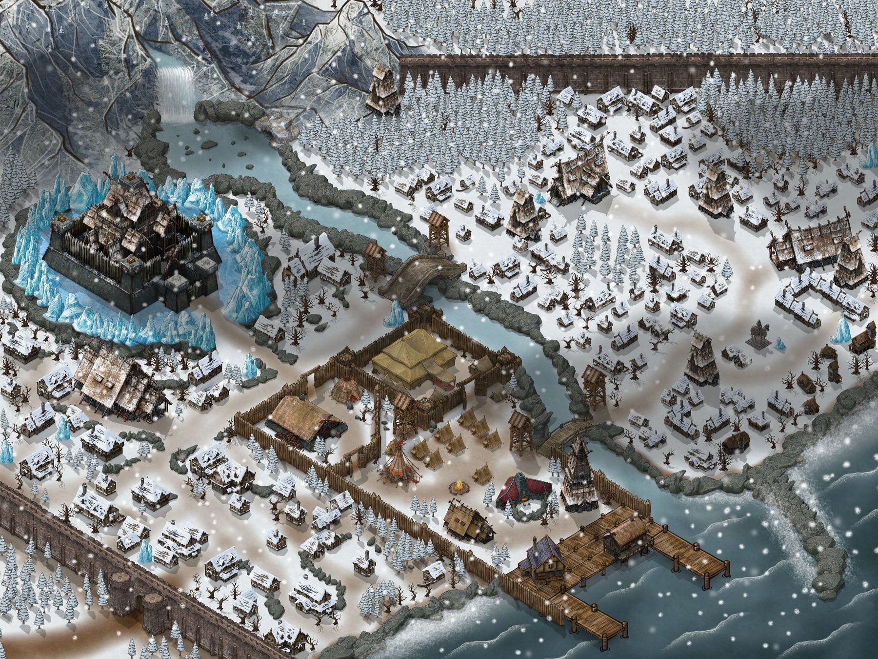 Cidade na neve