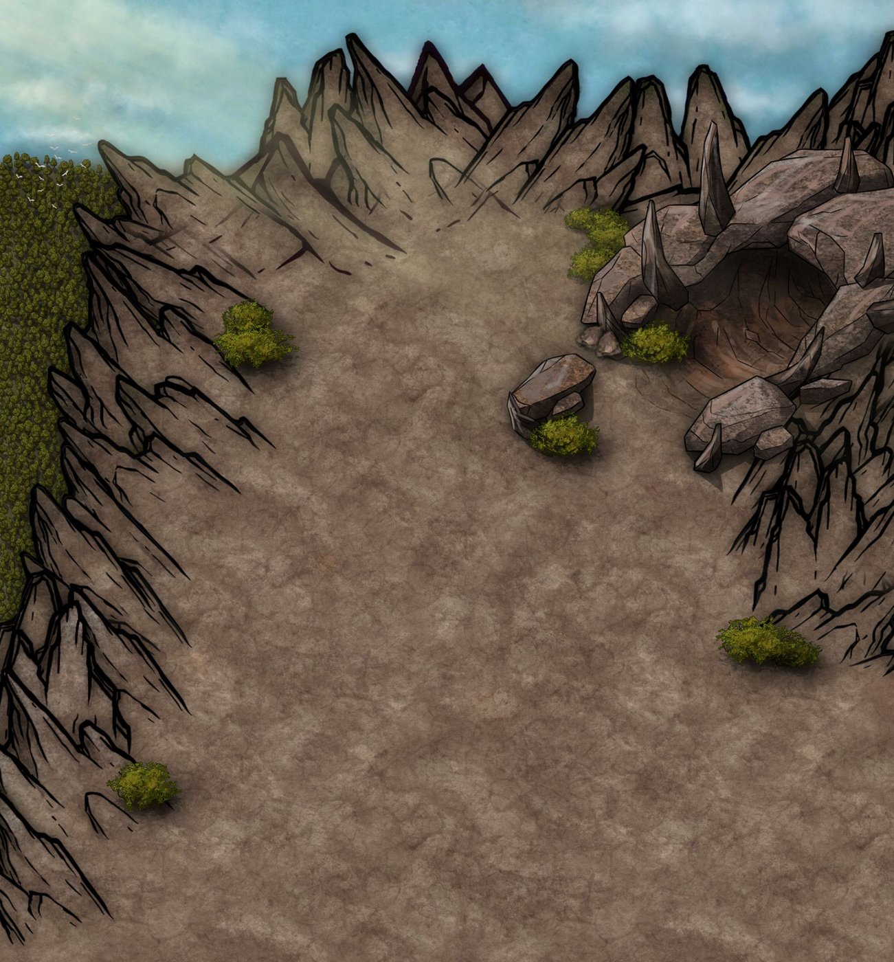 Fight over the mountain