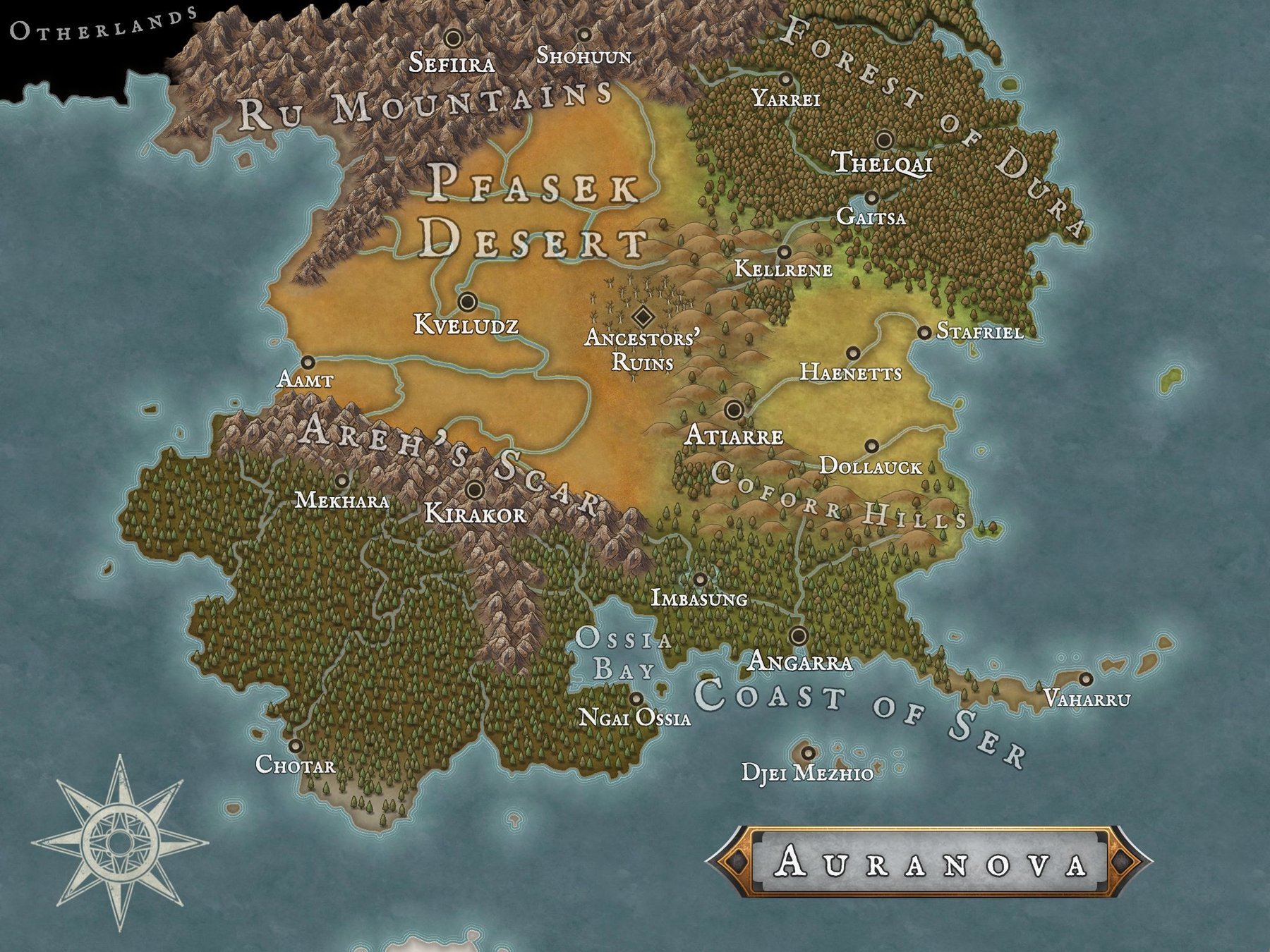 The Continent of Auranova