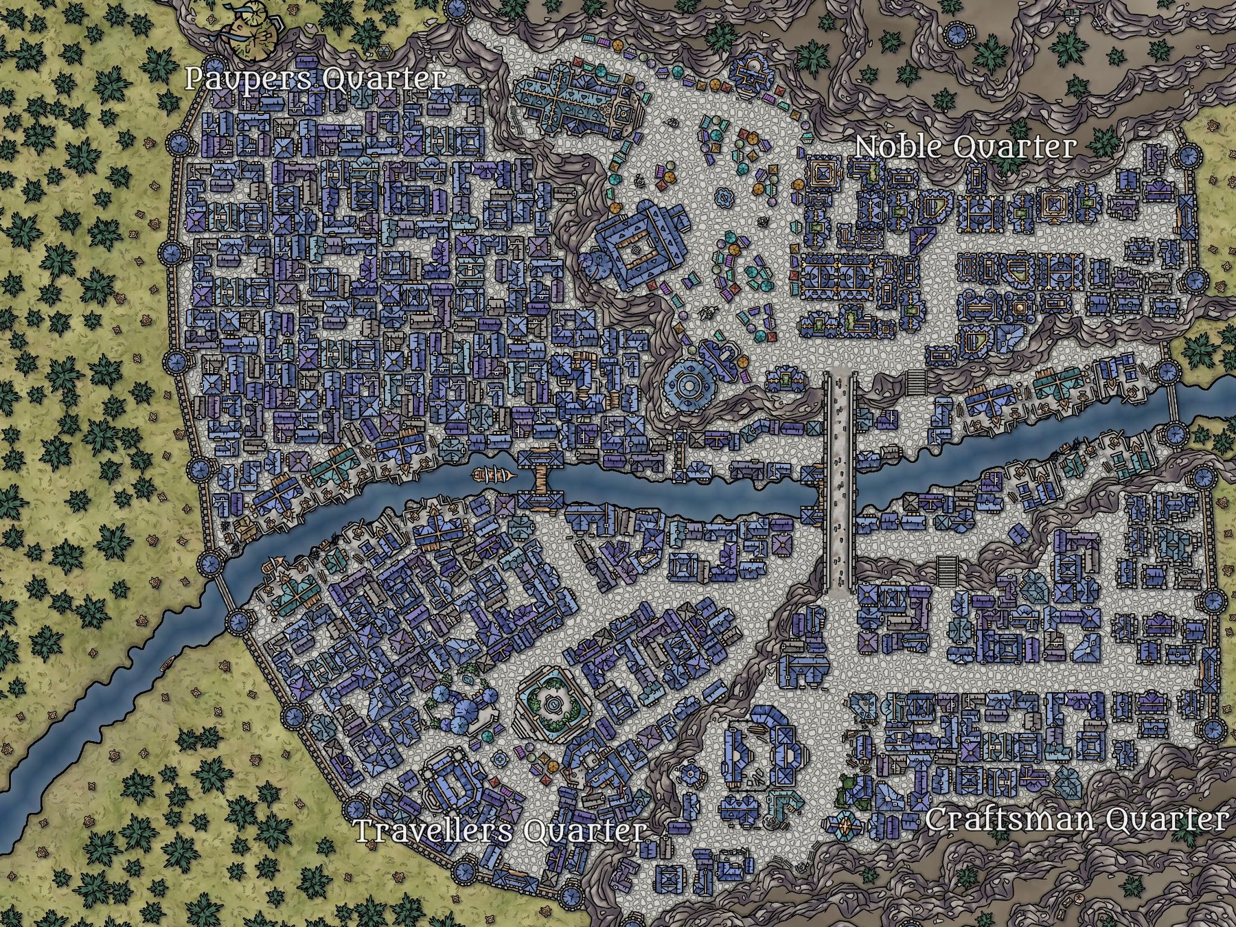 River-Canyon City Canvas