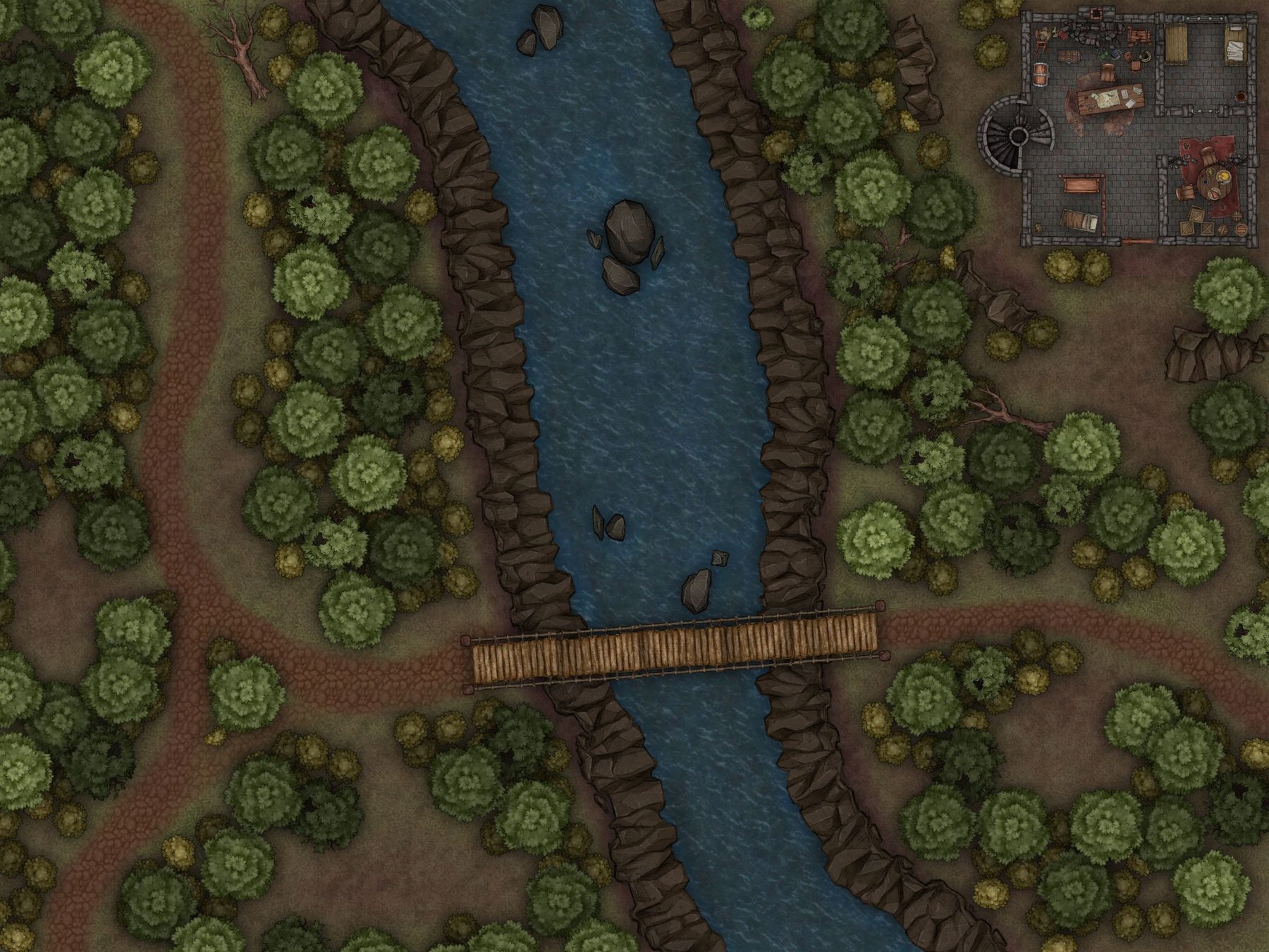 River crossing ambush