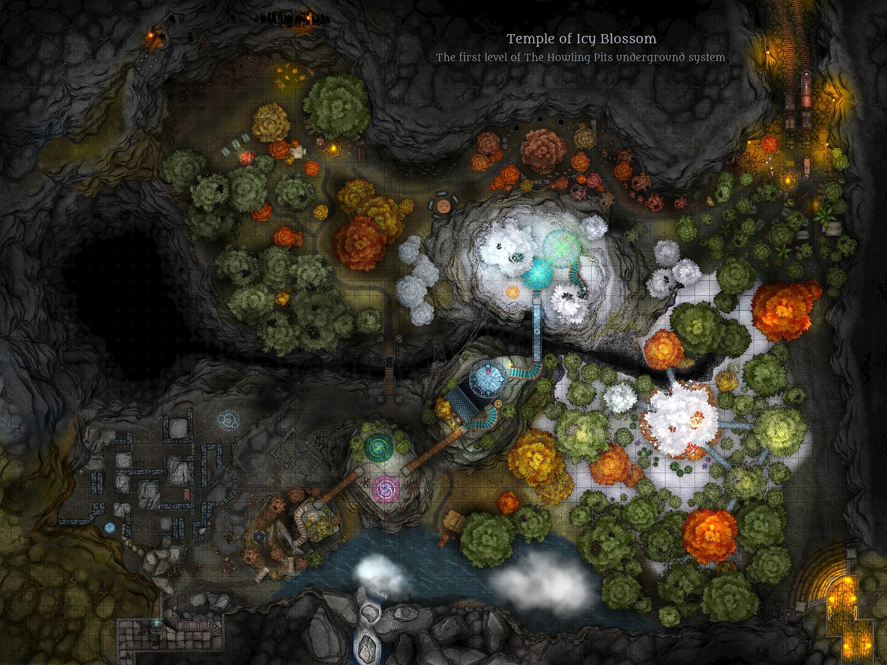 The Temple of Icy Blossom in the Howling Pits