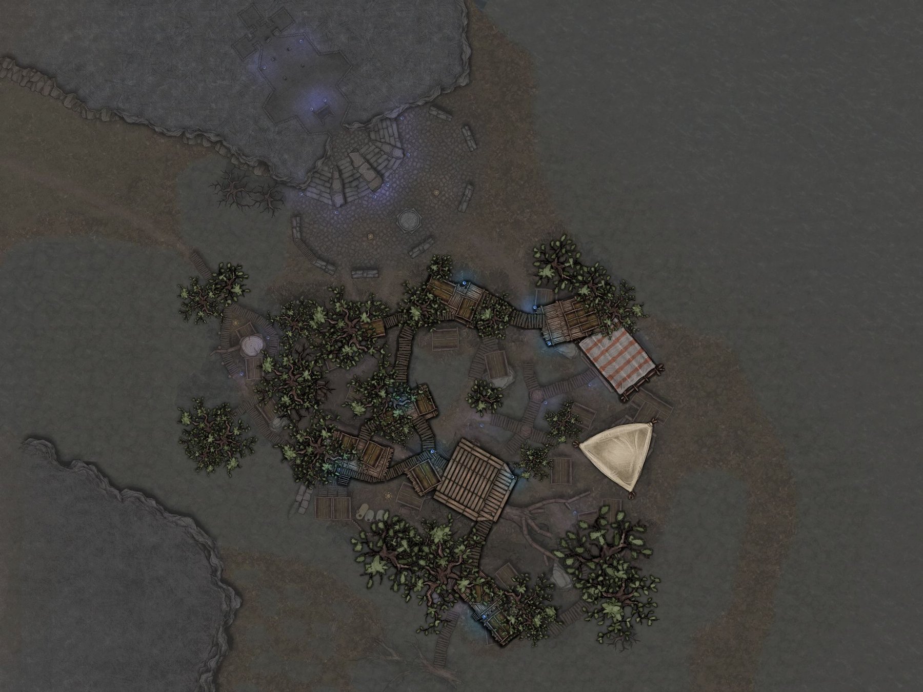 Swamp camp upper floor