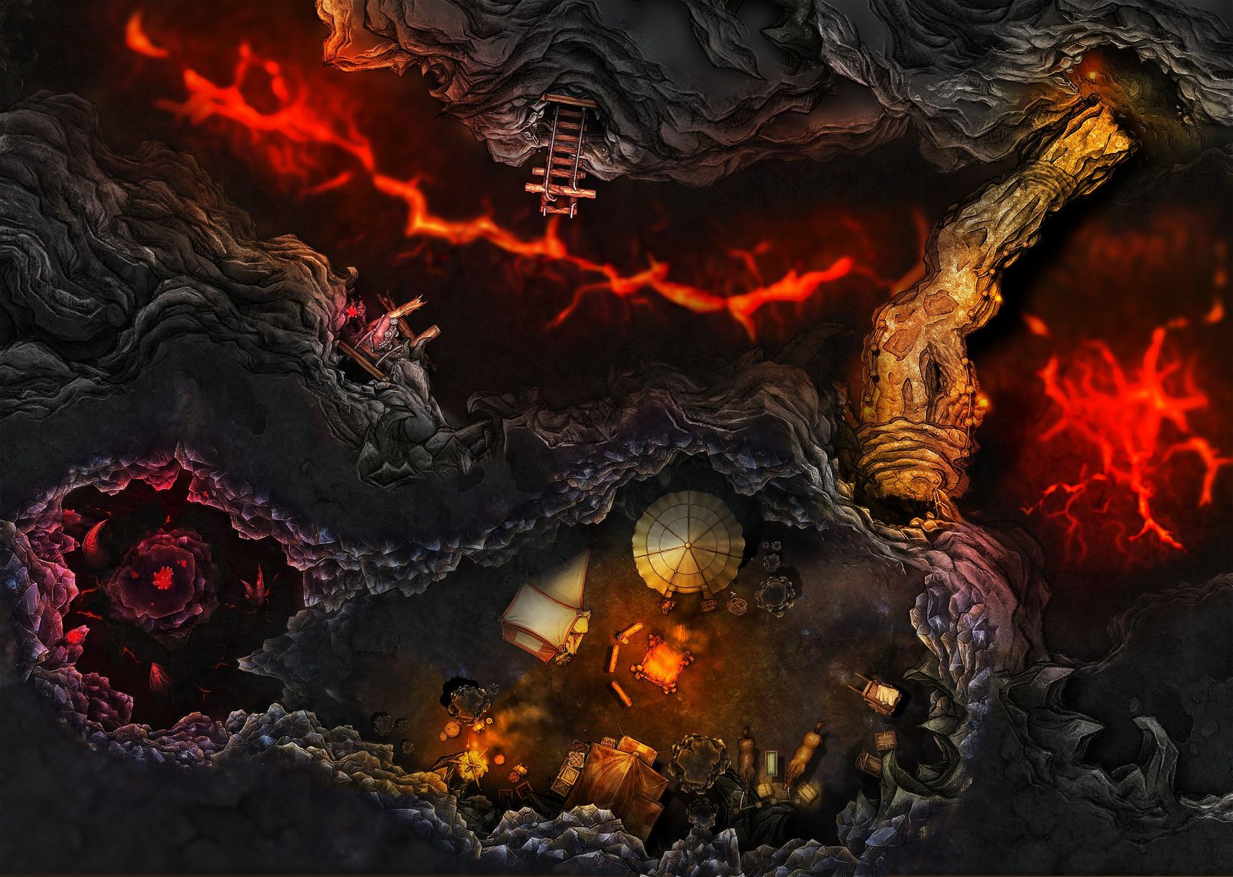 Volcanic Crevice Camp