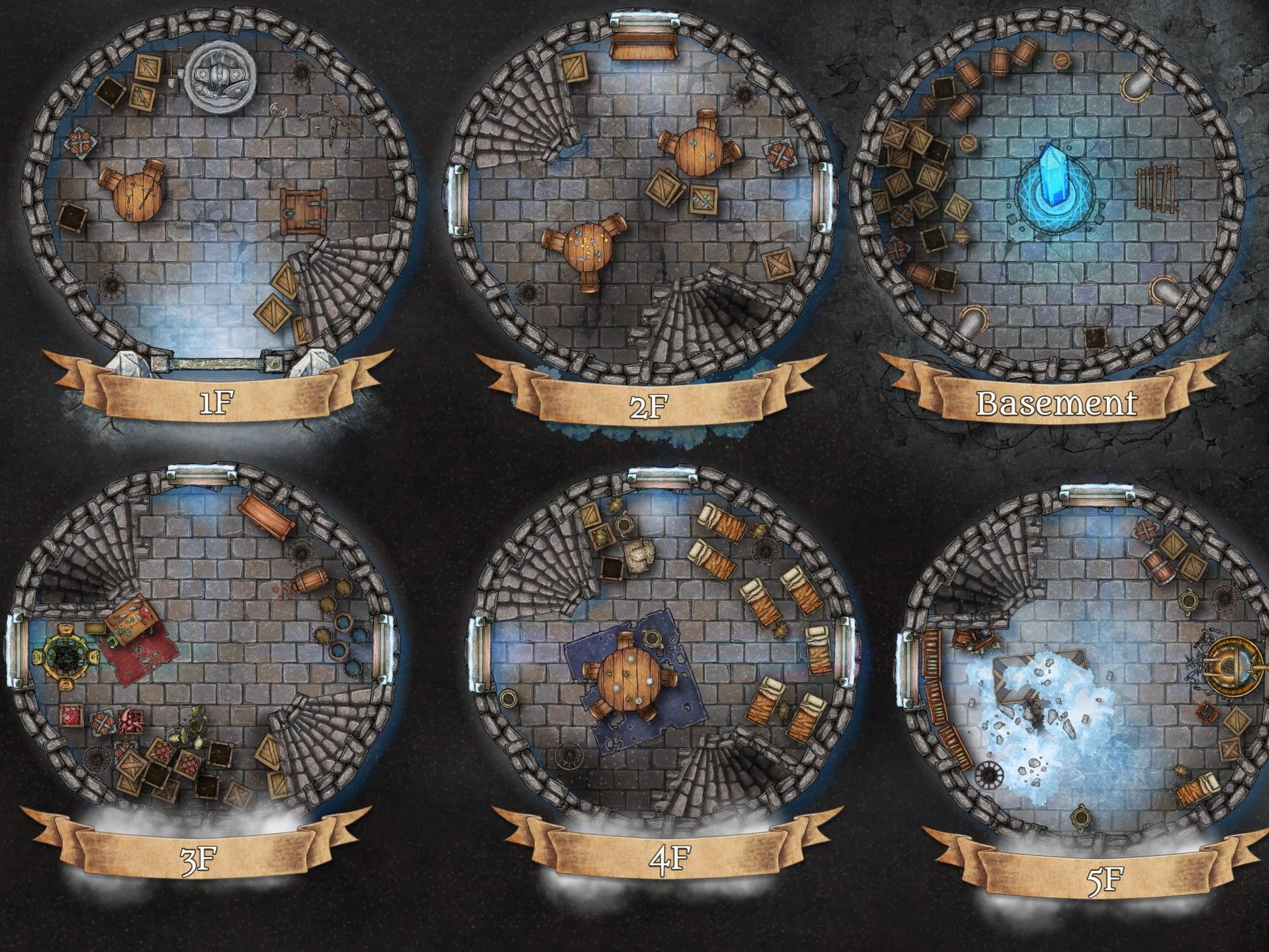 Lonely tower - Inside