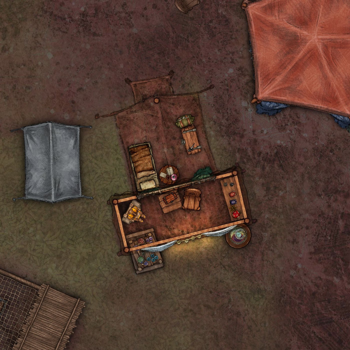 Wandering Bazaar: Manager's Tent & Apothecary