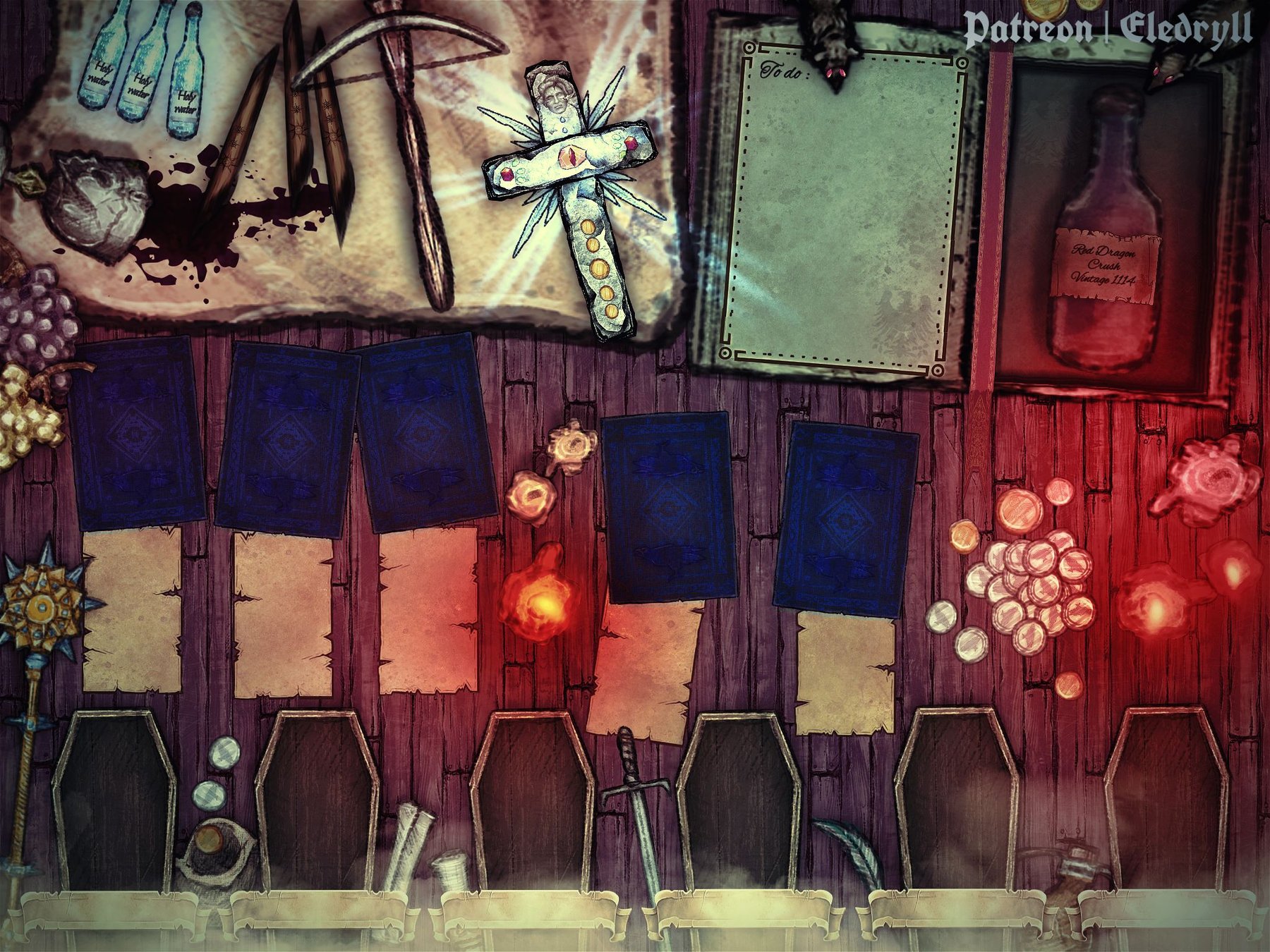 Curse of Strahd - Landing scene (editable)