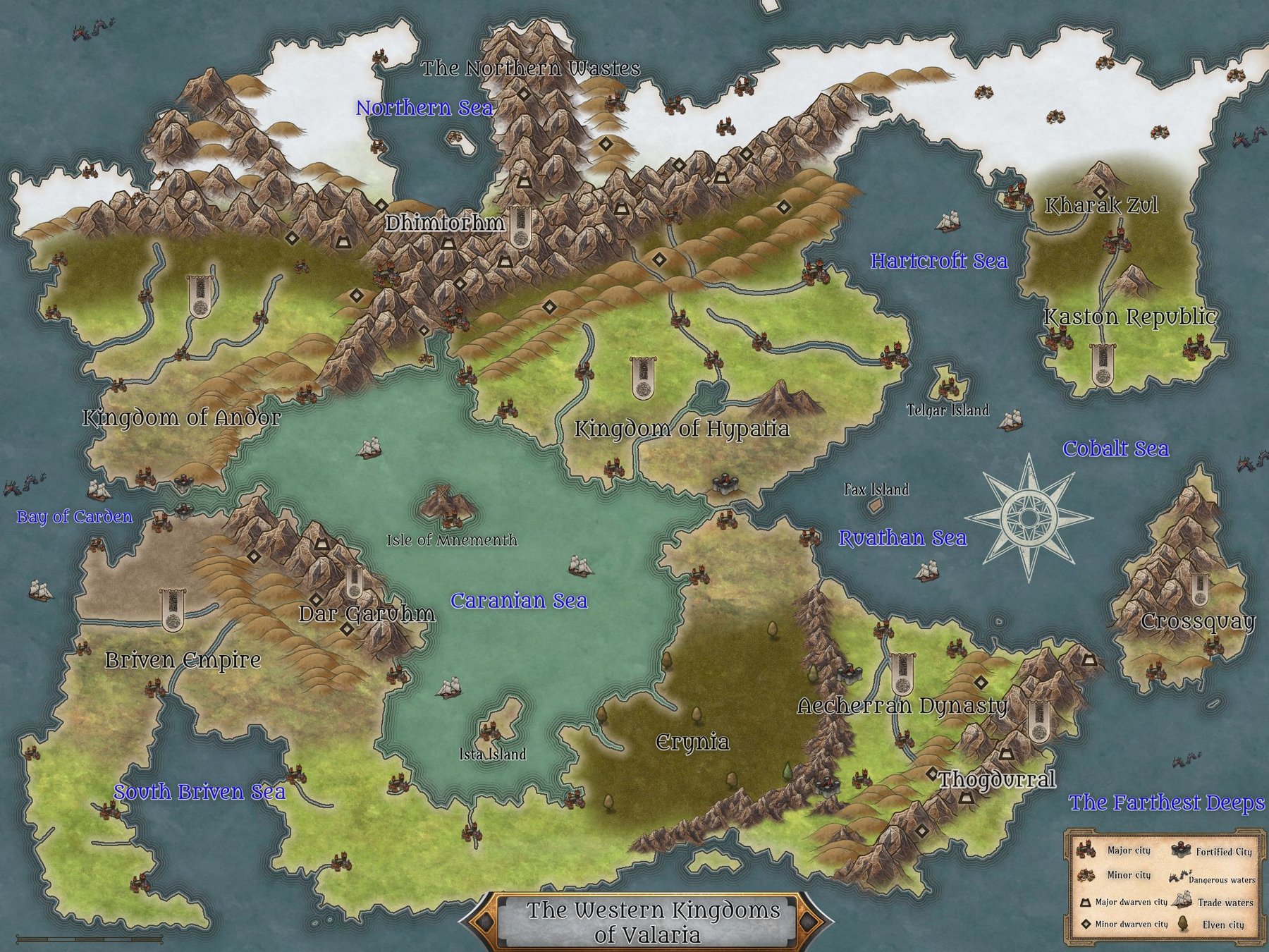 Valaria Western Kingdoms Map