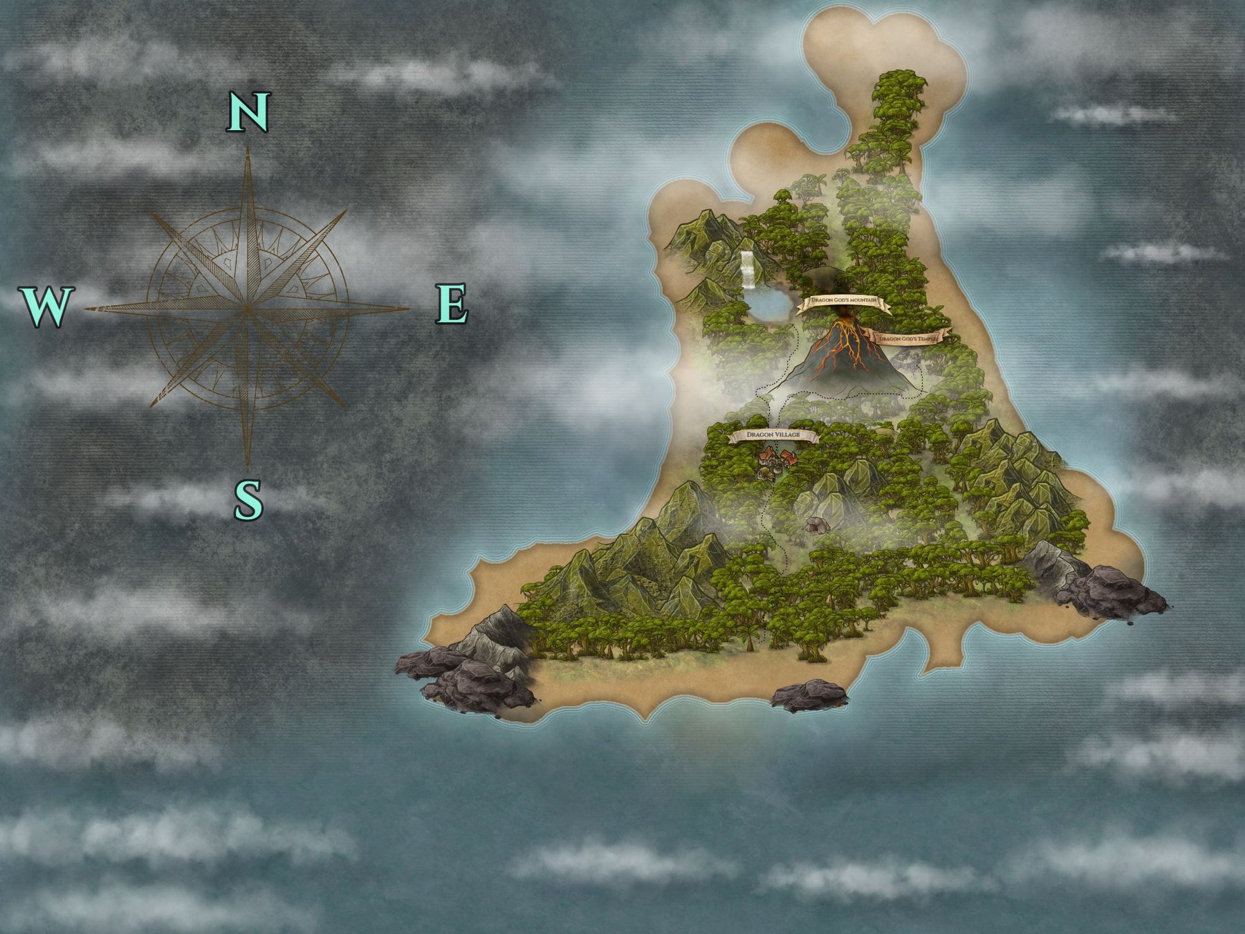 The Dragon God's Island