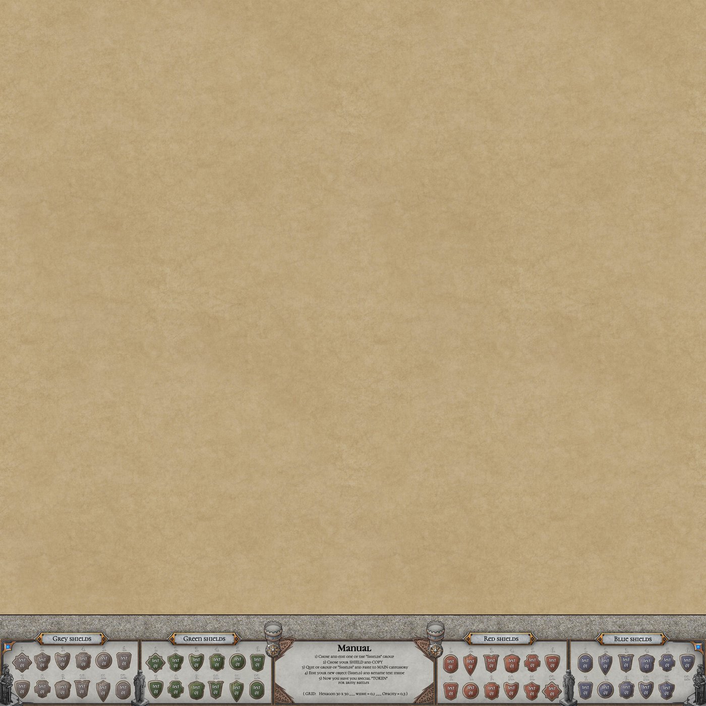 Simple template for "army battles" MAPS v0.8