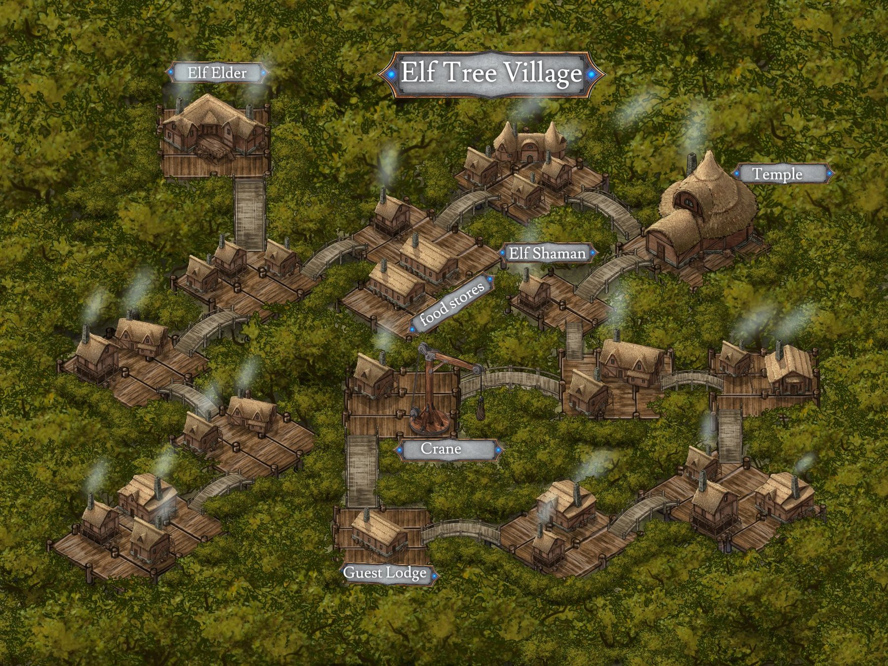 elf tree village