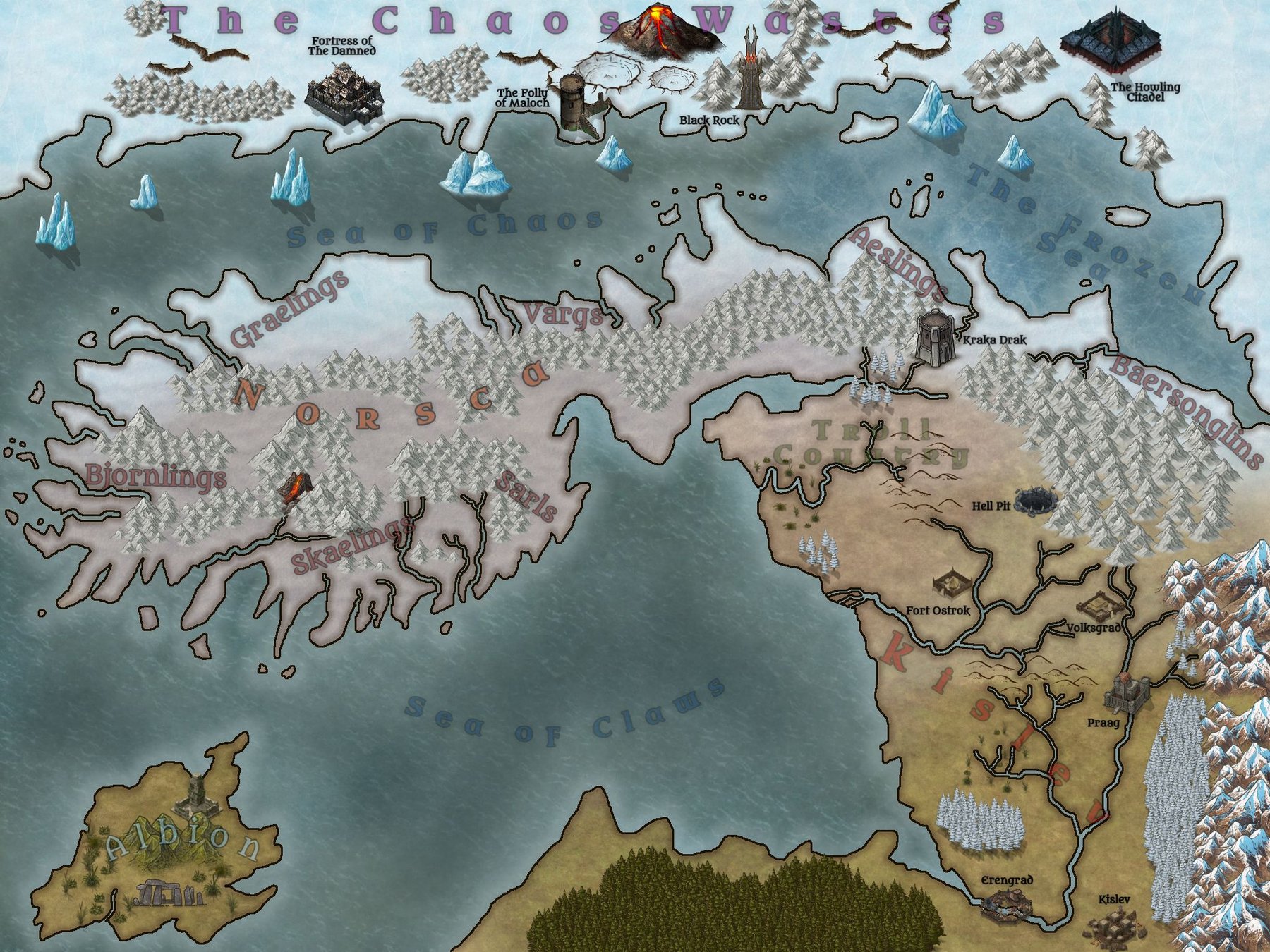 Kislev, Norsca & The Wastes