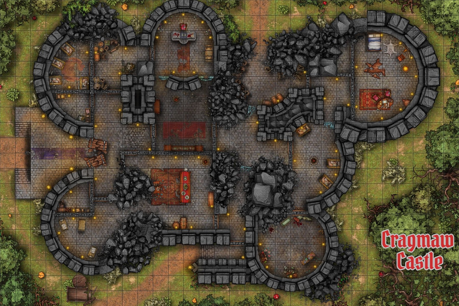 Cragmaw Castle (Day 20x30) [Lost Mine of Phandelver]