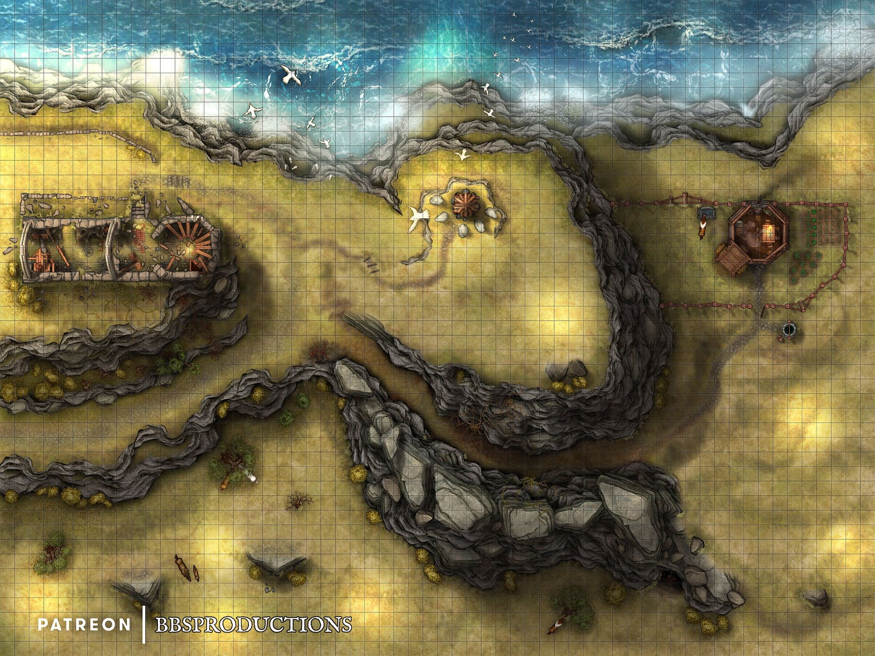 Cliff Fight (Lighting)