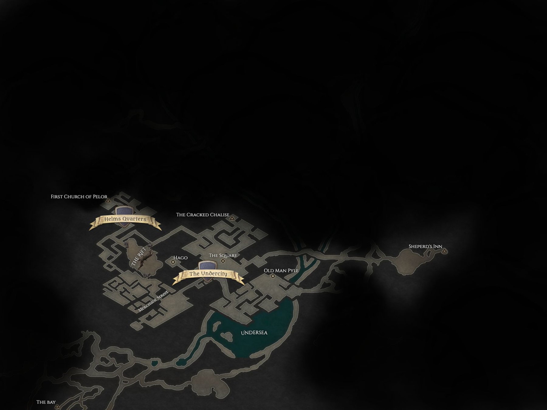 Map of the Undercity Area