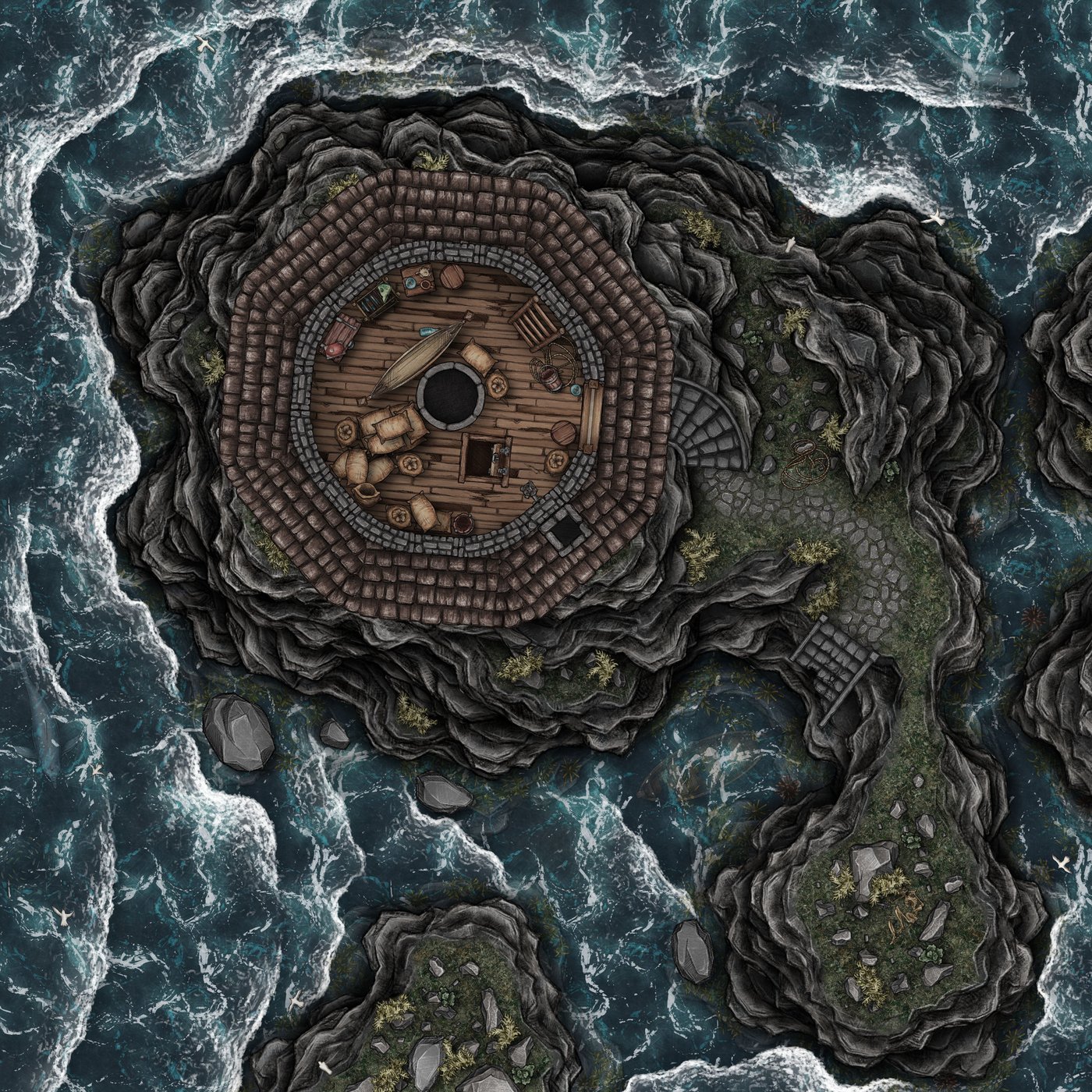 Abandoned Lighthouse Third Floor