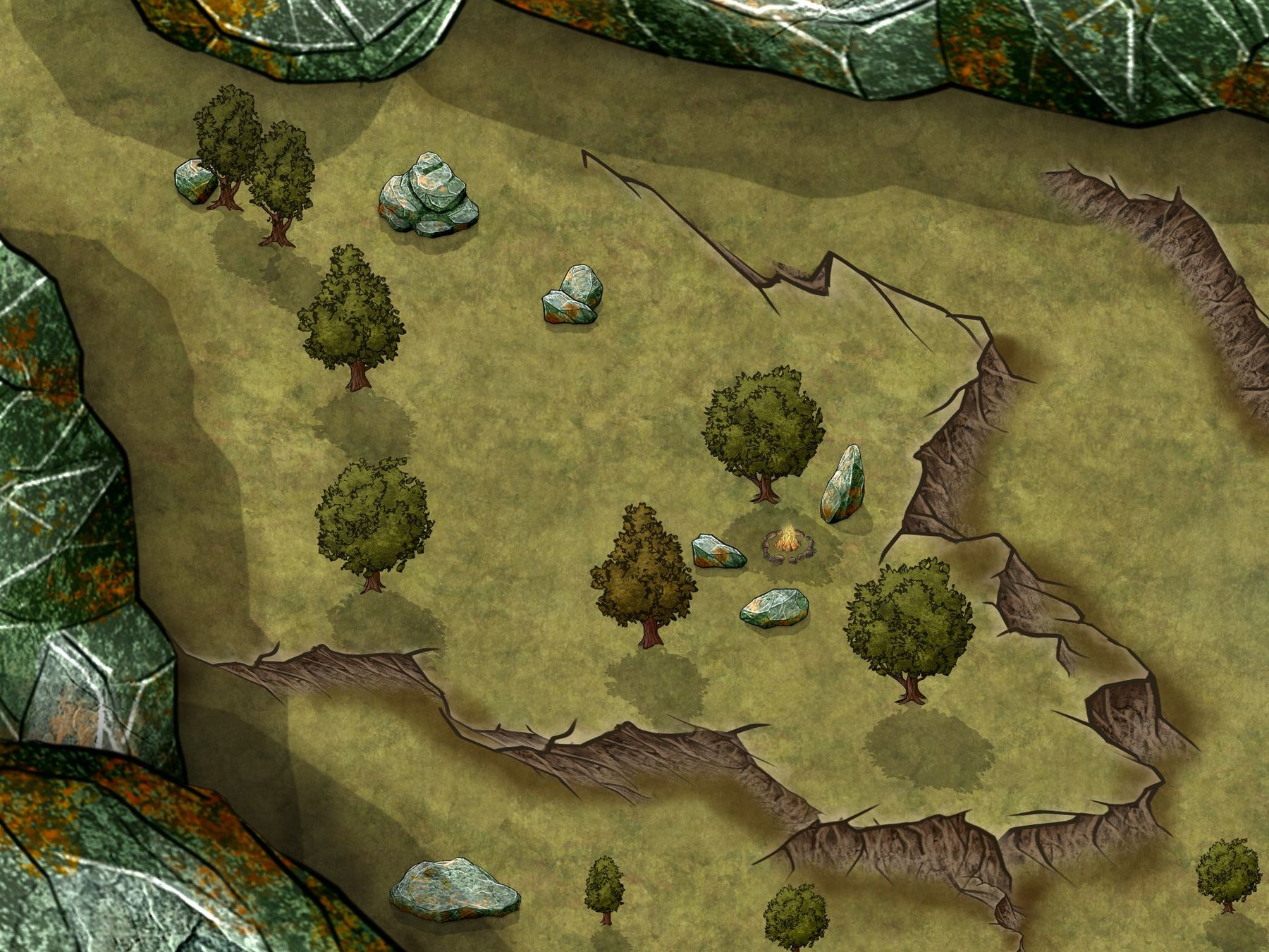 Mountain End Battle map | Inkarnate - Create Fantasy Maps Online