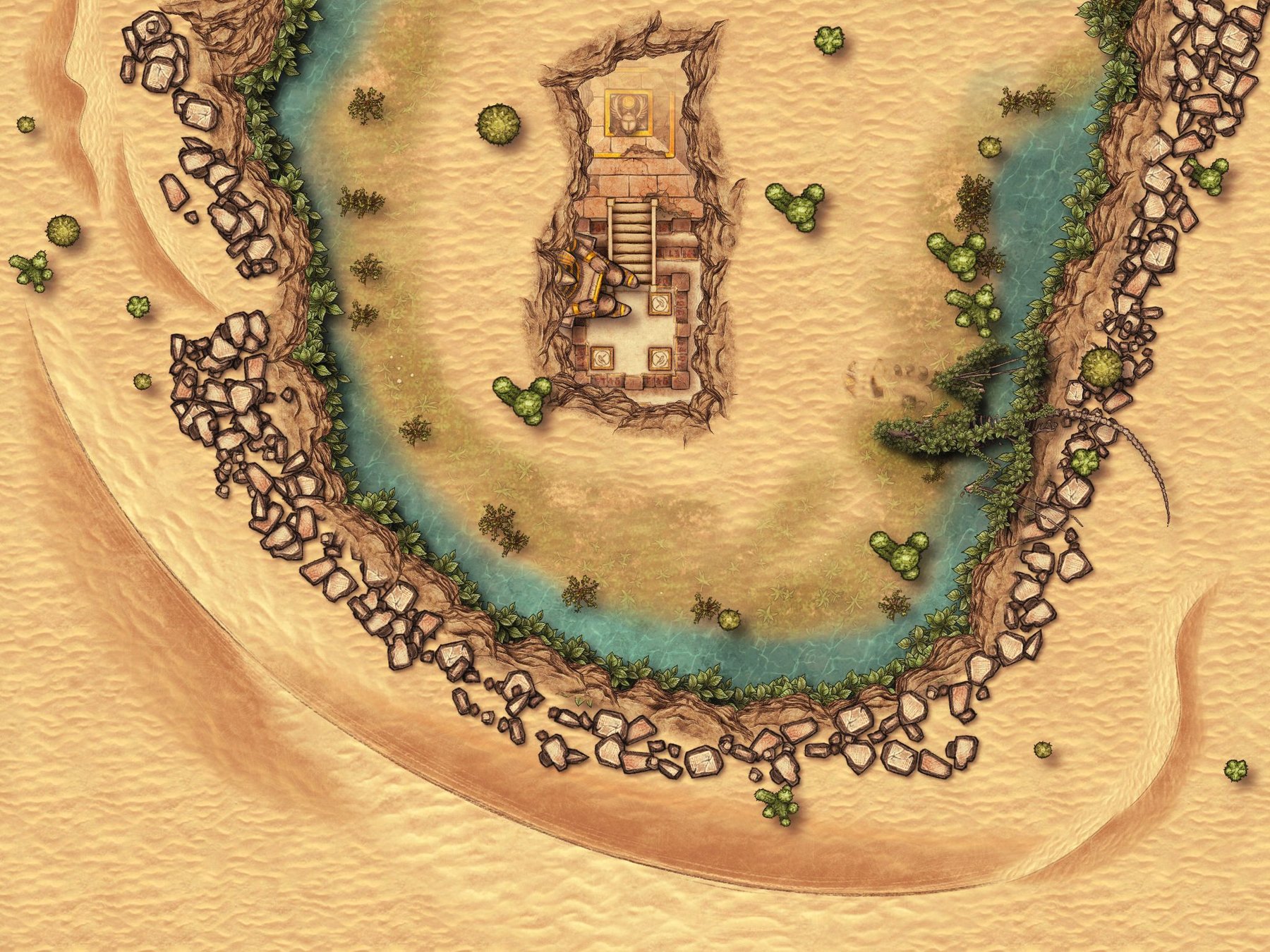 Sunken Temple Opening 