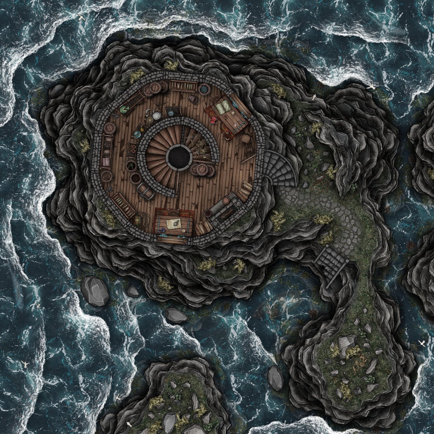 Abandoned Lighthouse Ground Floor