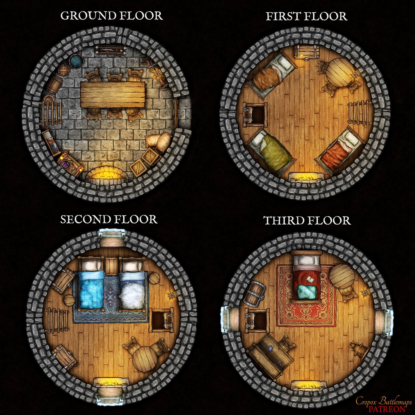 Frozen Canyon Tower Interior 10x10