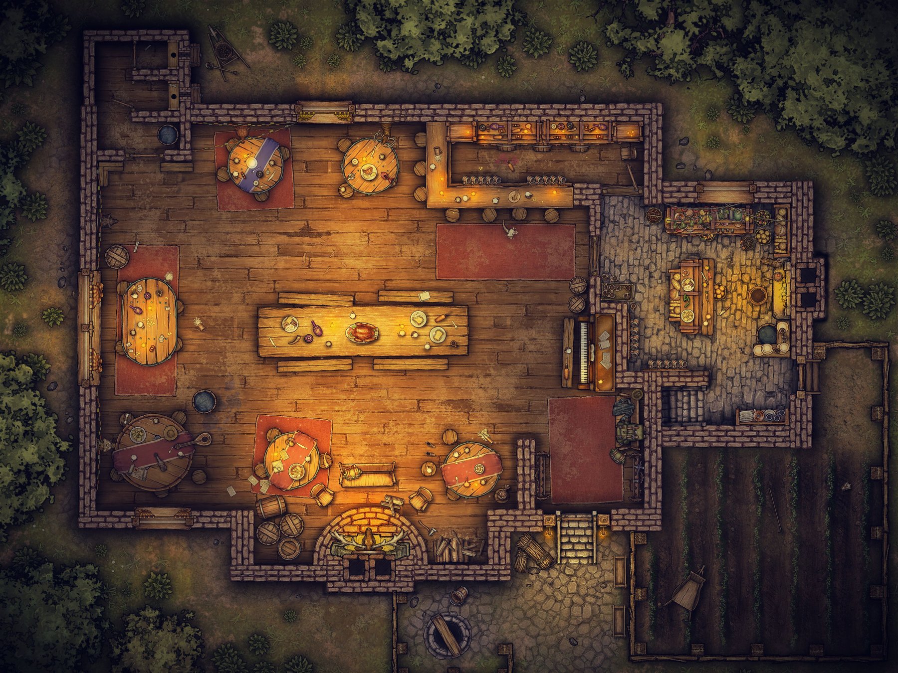 The Dancing Dragon Tavern | Inkarnate - Create Fantasy Maps Online
