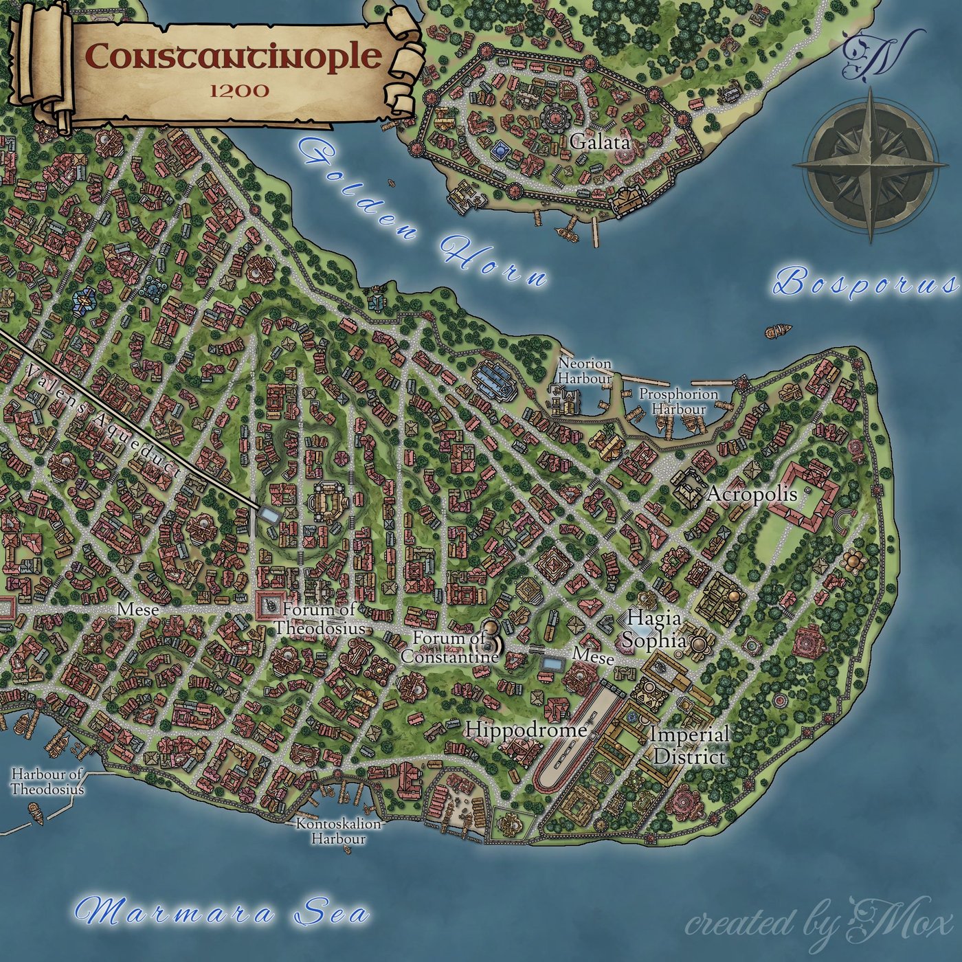 Constantinople | Inkarnate - Create Fantasy Maps Online