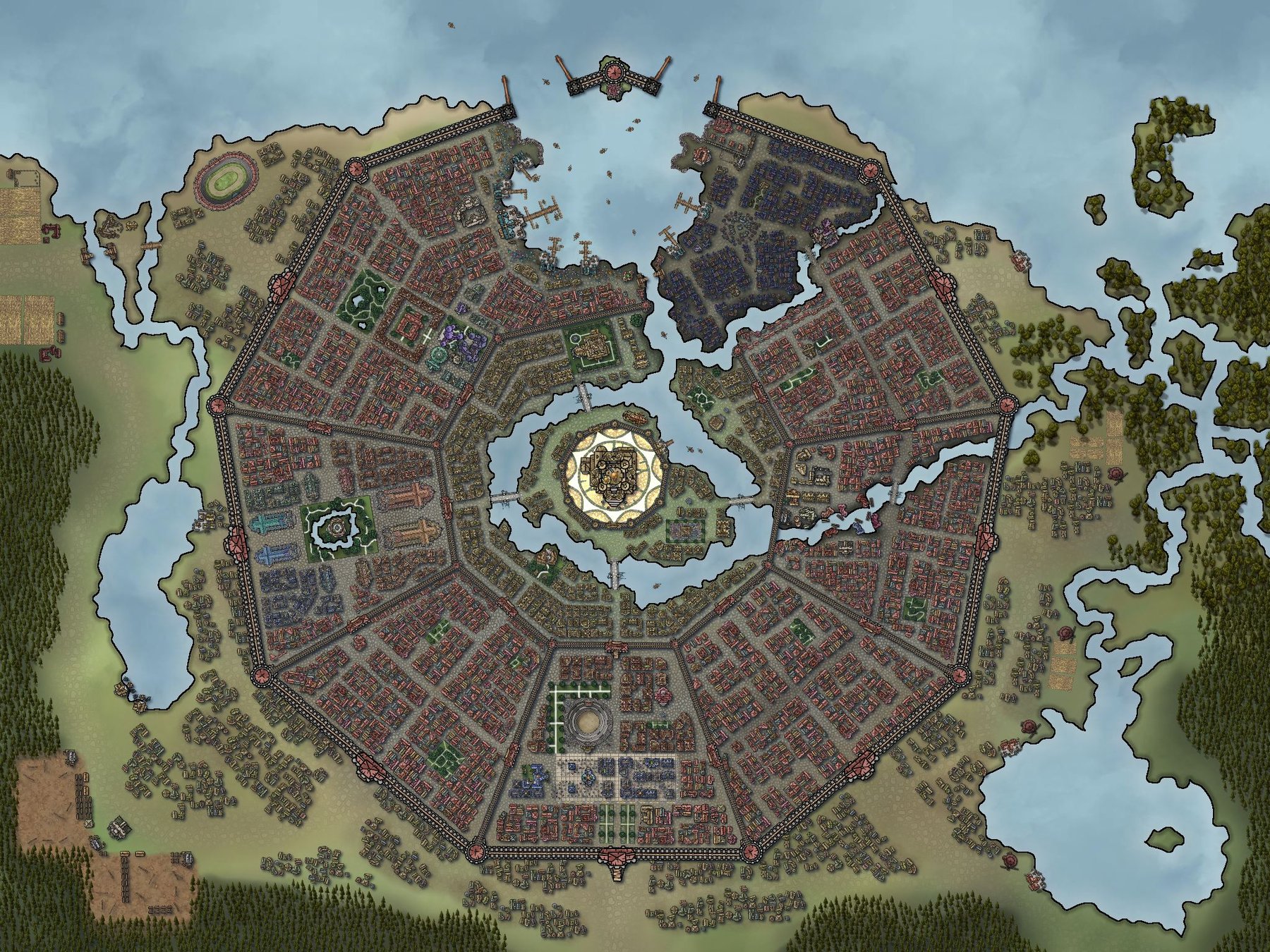 Aegis, The First City | Inkarnate - Create Fantasy Maps Online