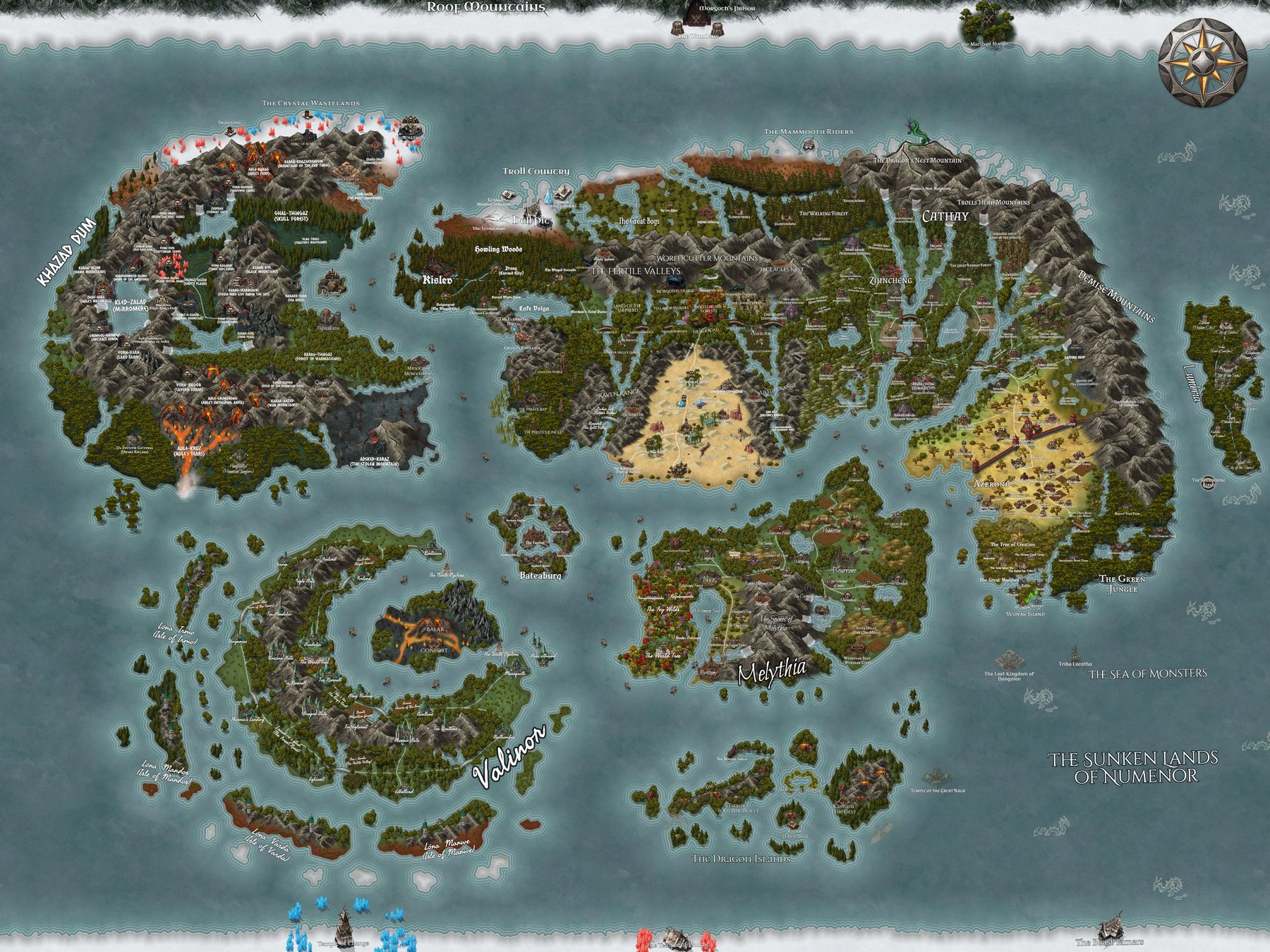 World map Main | Inkarnate - Create Fantasy Maps Online