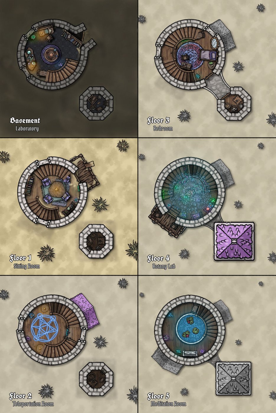 Sunken Desert Wizard Tower