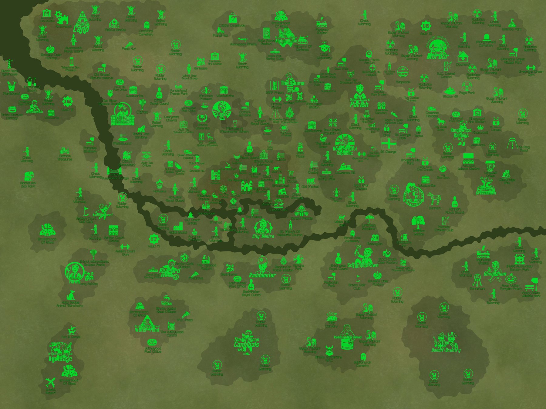 Fallout: Bristol Map