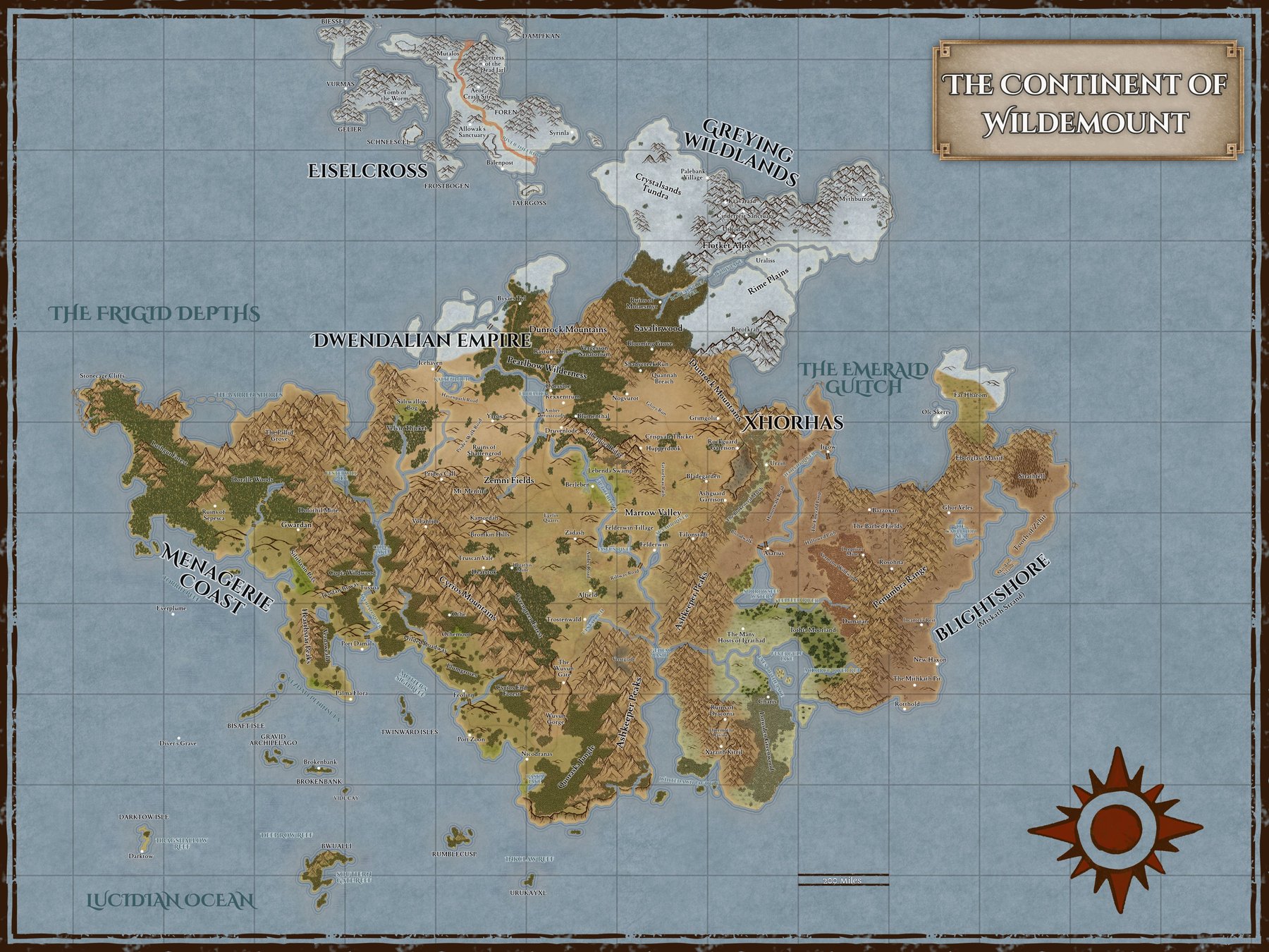 The Continent of Wildemount