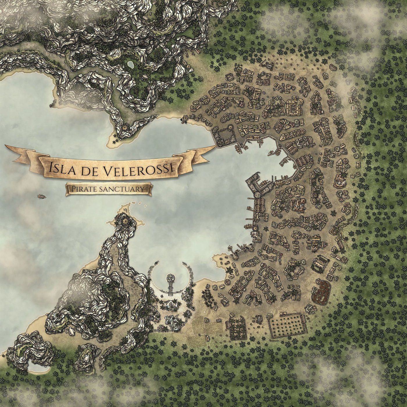 Isla de Velerossi - Pirate Sanctuary  Inkarnate - Create Fantasy Maps  Online