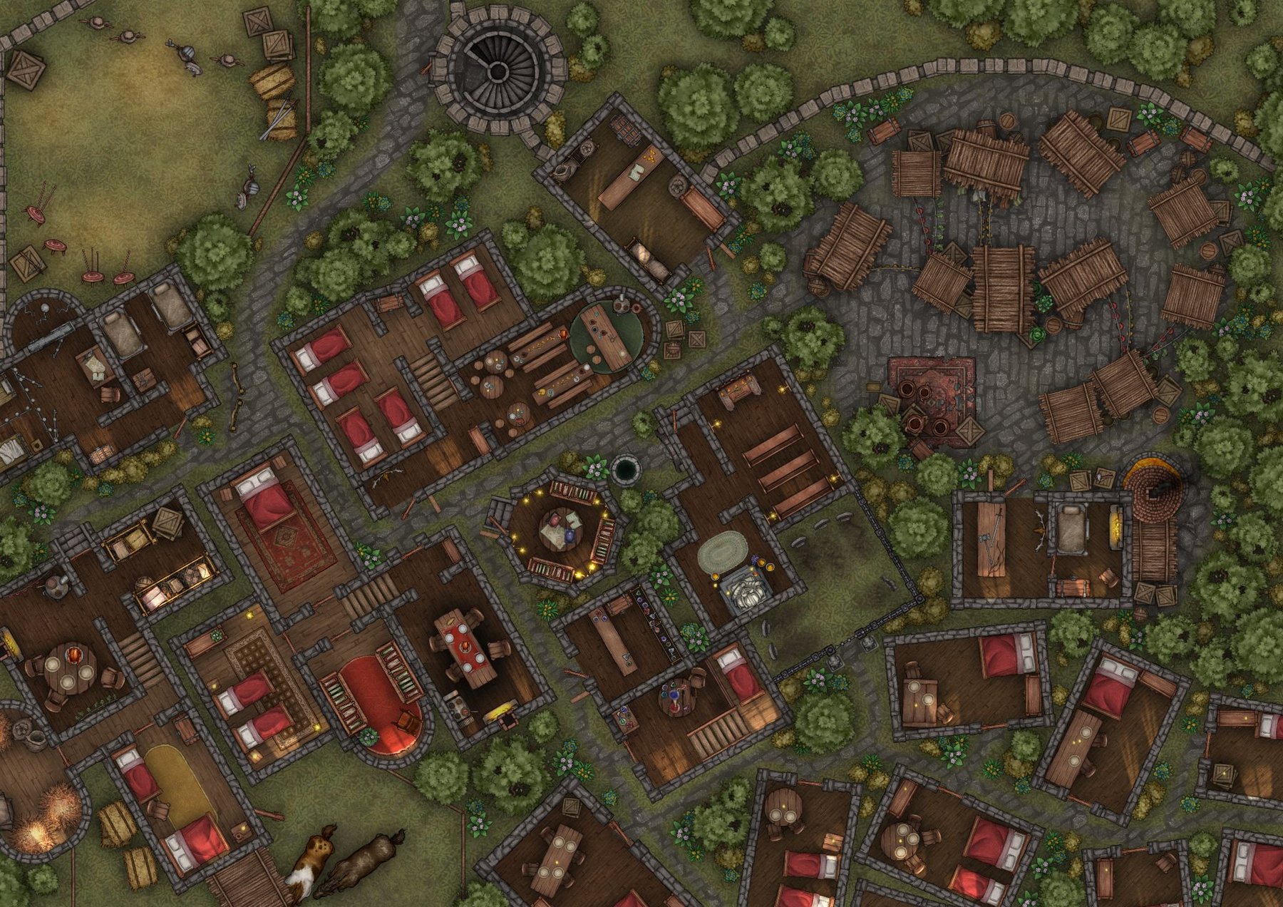 Battlemap Town | Inkarnate - Create Fantasy Maps Online