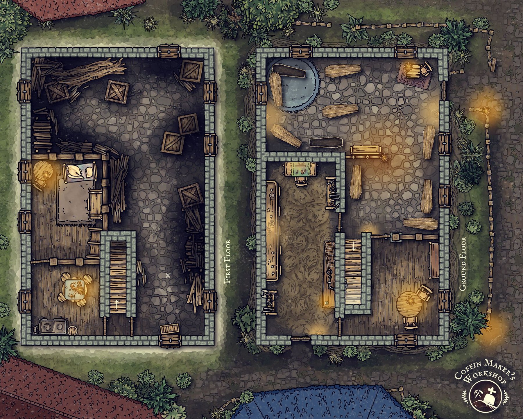 Coffin Maker's Workshop (20x16)