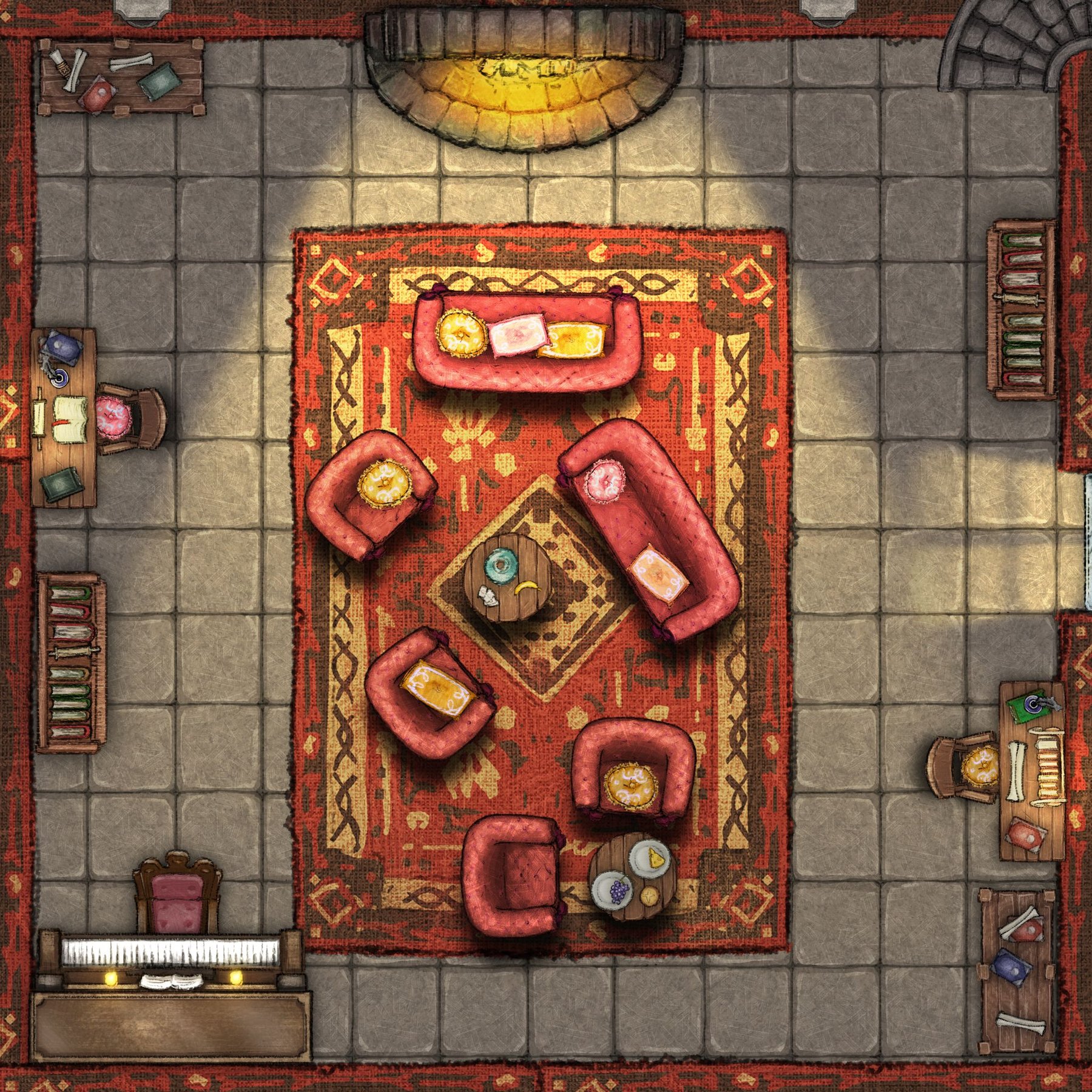 Harry Potter Griffindor's Common Room Inkarnate Create Fantasy